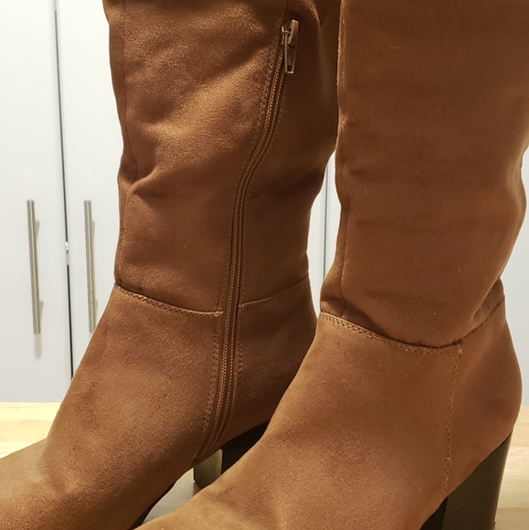 Brash Shoes Super Comfy Brown Over The Knee Suede Boots Poshmark